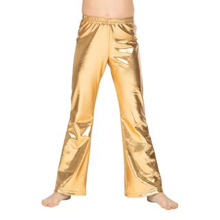 70'er Bukser til Børn Guld Metallic