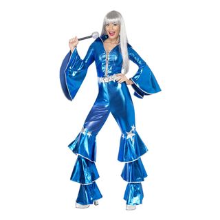 70'er Dancing Dream Kostume Blå
