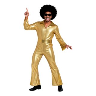 70’er Disco Herre Guld Kostume