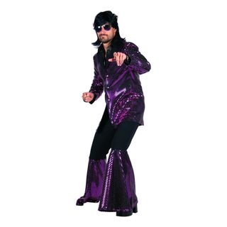 70'er Disco Kostume Lilla Kostume Deluxe