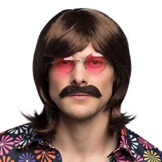 70'er Paryk med Moustache