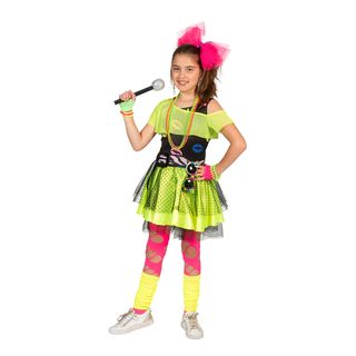 80'er Popstjerne Børnekostume