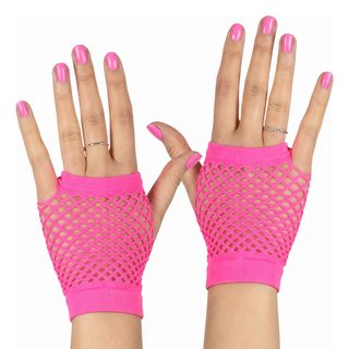 80-talls Nettinghansker Korte Rosa