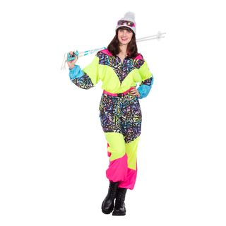 80'er Neon Skidragt Dame Kostume