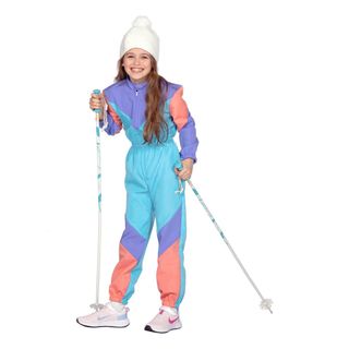 80'er Retro Skioverall Børnekostume