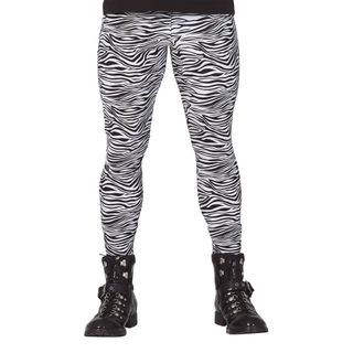 80'er Zebramønstrede Leggings Herre