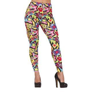 90'er Leggings Mønstrede