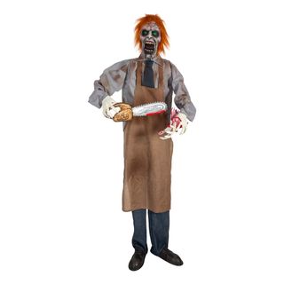 Animeret Zombie med Motorsav Dekoration