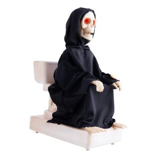 Animeret Skelet på Toilet Prop