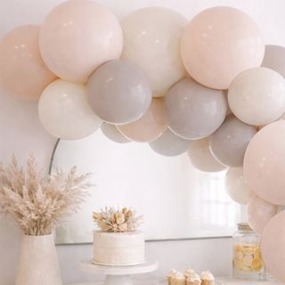 Gjenbrukbar Ballonggirlander Beige Mix