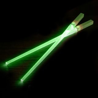 Spisepinde Lightsabers Grønne