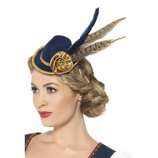 Autentisk Bavarian Oktoberfest Minihat Blå
