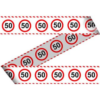Partytape Trafikskilt 50