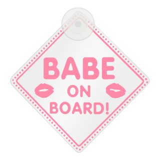 Bilskilt Babe On Board