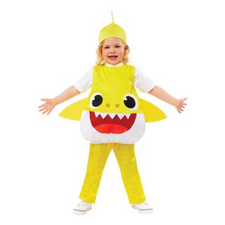 Baby Shark Gul Børnekostume