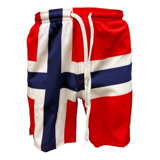Badeshorts Norsk Flag