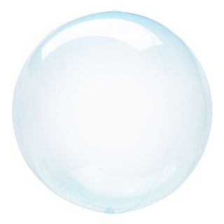 Folieballon Crystal Clearz Rund Blå