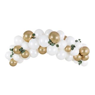 Ballonbue Guld/Hvid Sæt