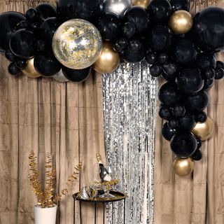 Ballonbue Sæt Sort/Guld
