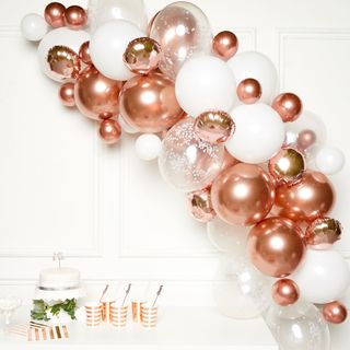 Ballonbue Roséguld/Hvid