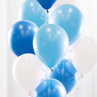 Ballonbuket Babyblå