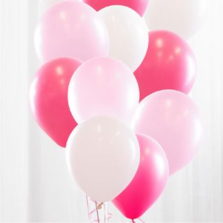 Ballonbuket Lyserød