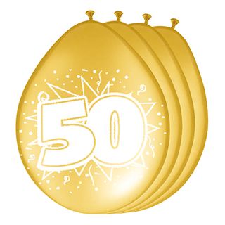 Balloner 50-års Jubilæum Guld