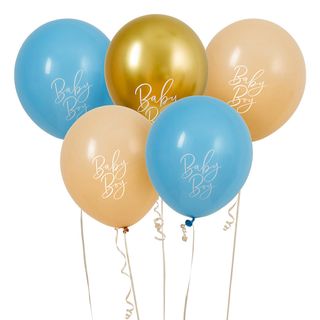 Balloner Baby Boy Guld/Blå