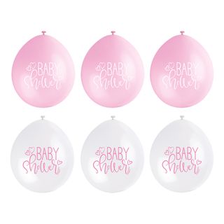 Balloner Baby Shower Lyserød