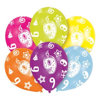 Balloner Flerfarvede 9 År