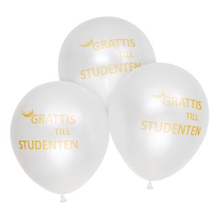 Ballonger Grattis till Studenten