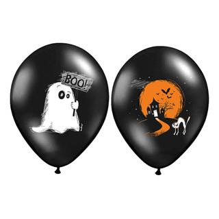 Balloner Halloween Sort/Orange Pastel