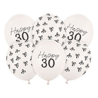 Balloner Happy 30 med Rosetter