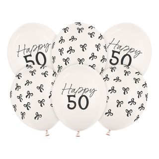 Balloner Happy 50 med Rosetter