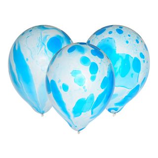 Balloner Marble Blå