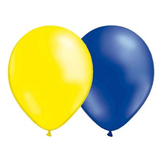 Balloncombo Metallic Blå/Gul