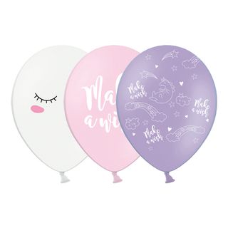 Balloner Unicorn Hvid/Lyserød/Lilla
