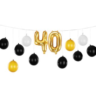 Ballonguirlande 40 Guld/Champagne