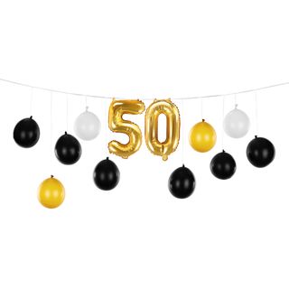 Ballongguirlande 50 Guld/Champagne