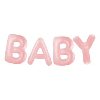 Ballongguirlande Baby Pastellyserød