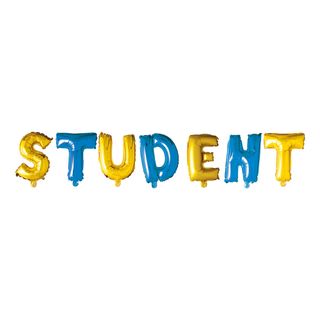 Ballonguirlande Student Blå/Gul