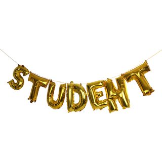 Ballonguirlande Student Guld