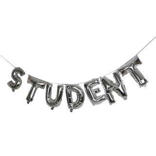 Ballonguirlande Student Sølv Metallic