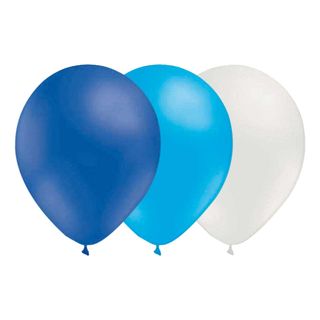 Ballonkombi Blå-Lyseblå-Hvid