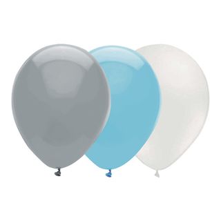 Ballonkombi Grå/Lyseblå/Hvid