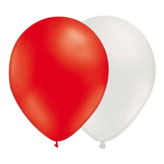 Ballonkombi Rød/Hvid