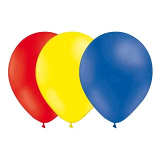 Ballonkombi Rød/Lysegul/Blå