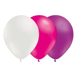 Ballonkombi Hvid-Magenta-Lyselilla