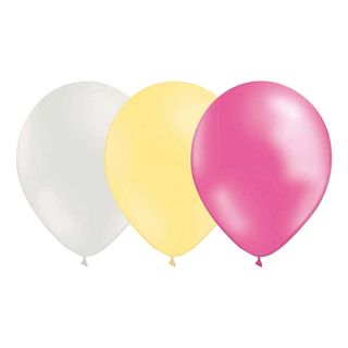 Ballonkombi Hvid/Elfenben/Metallic lyserød