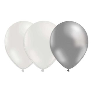 Bryllupsballoner Hvid/Grå